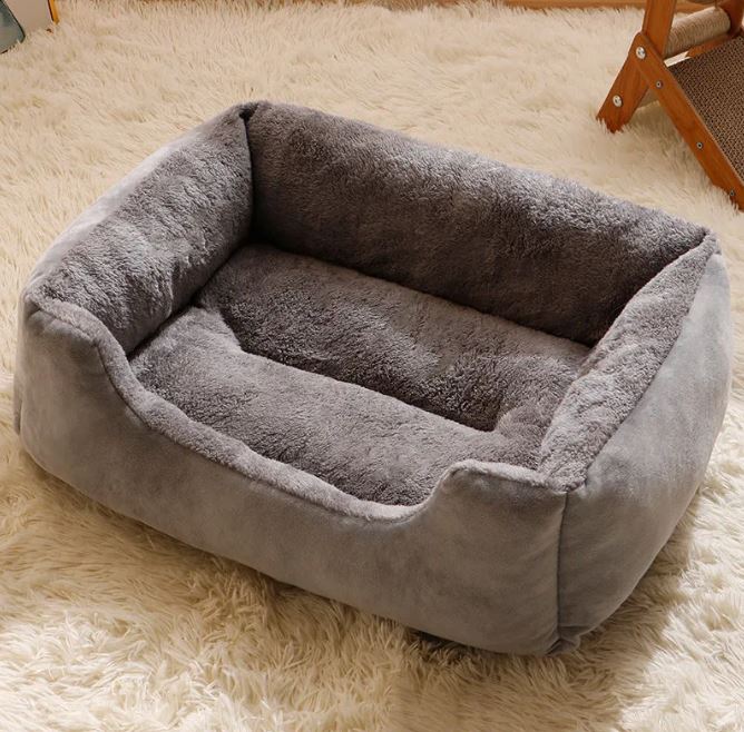 Warm & Cozy Plush Cat Bed