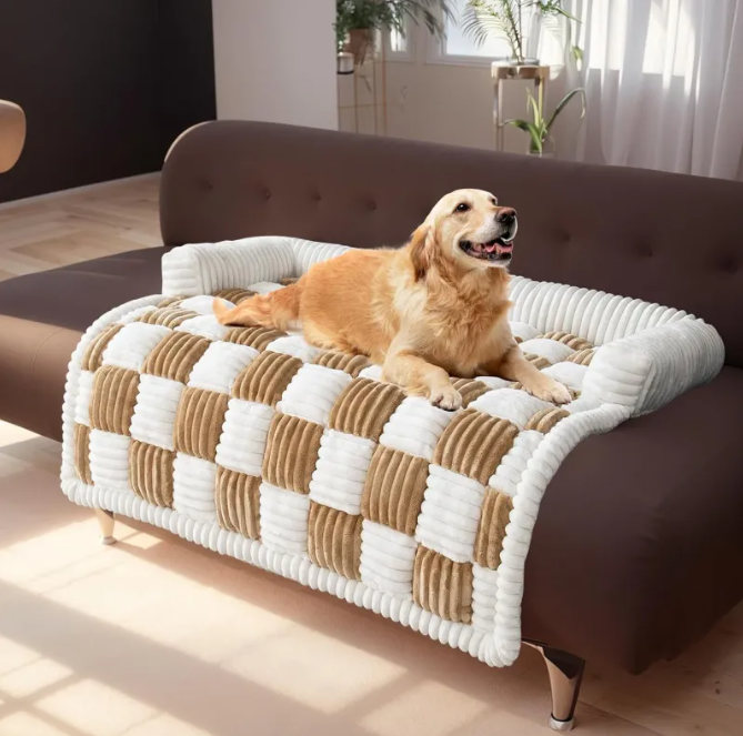 Plush Round Pet Bed – 75 cm