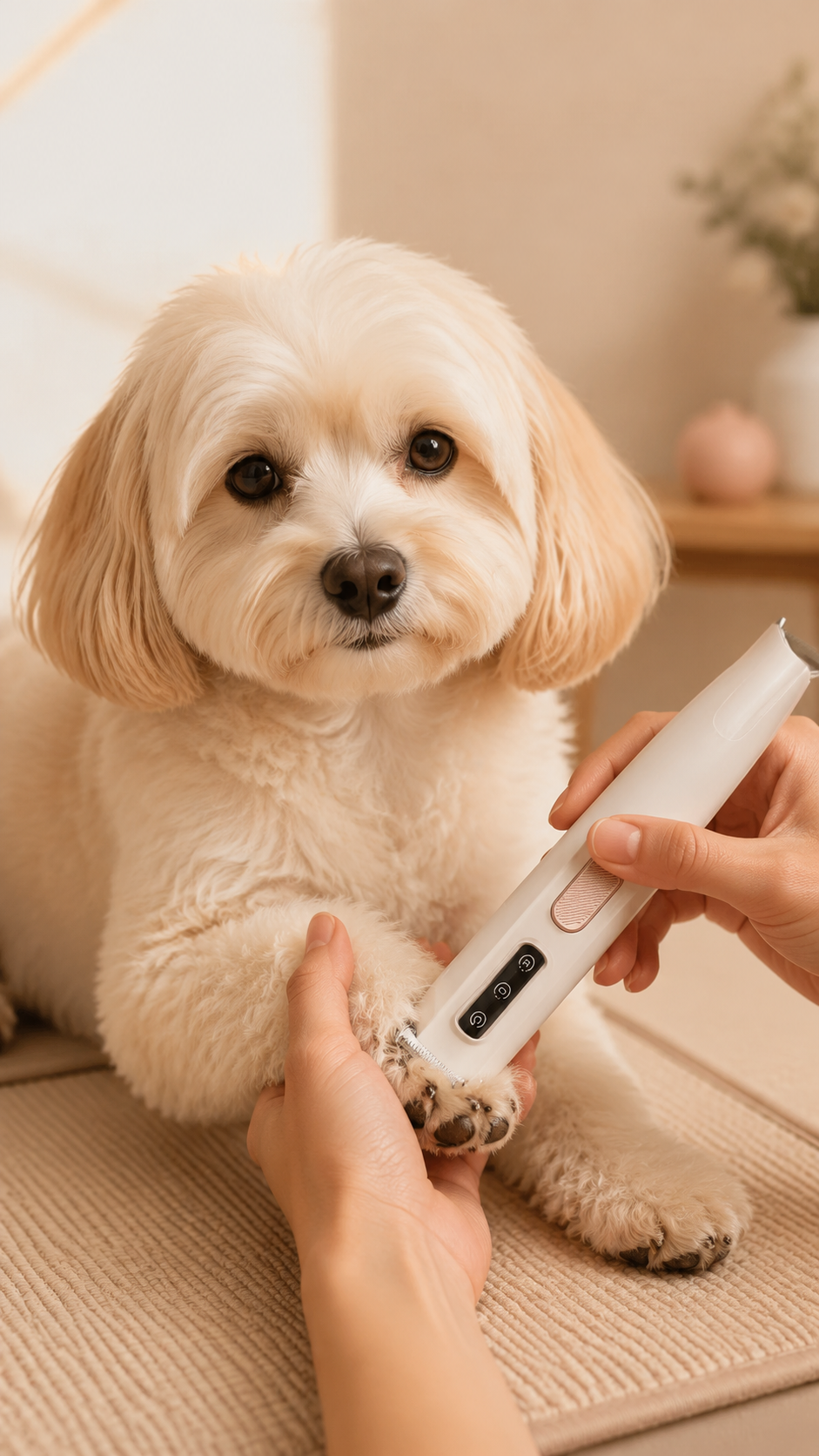 Paw Hair Trimmer with LED Light