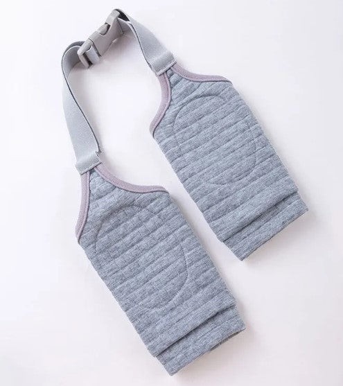 Grey ribbed protective dog leg sleeves