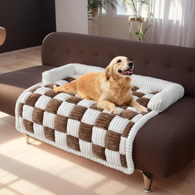 Plush Round Pet Bed – 75 cm