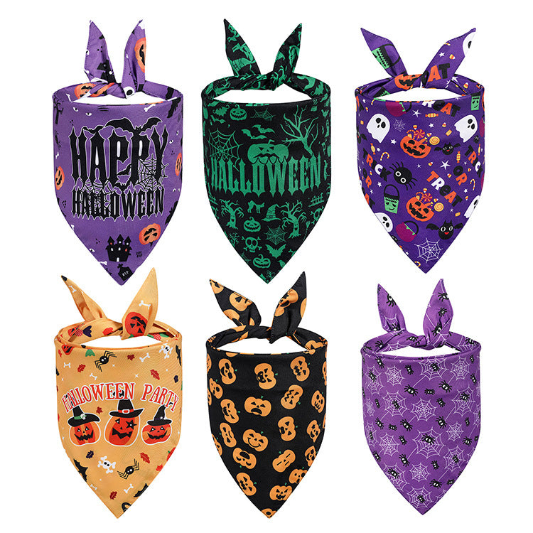 Halloween Triangle Scarf for Pets