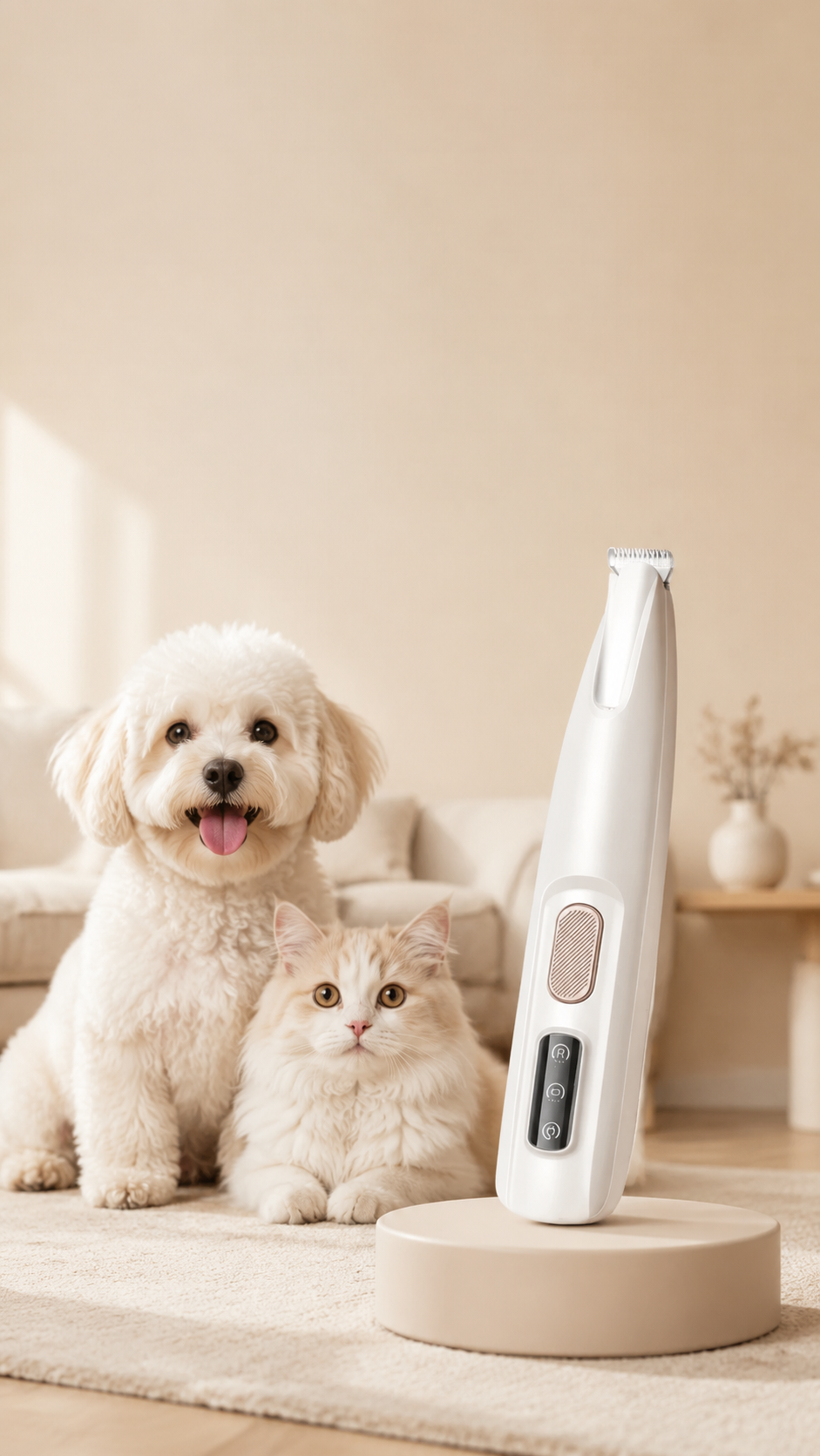 Paw Hair Trimmer with LED Light