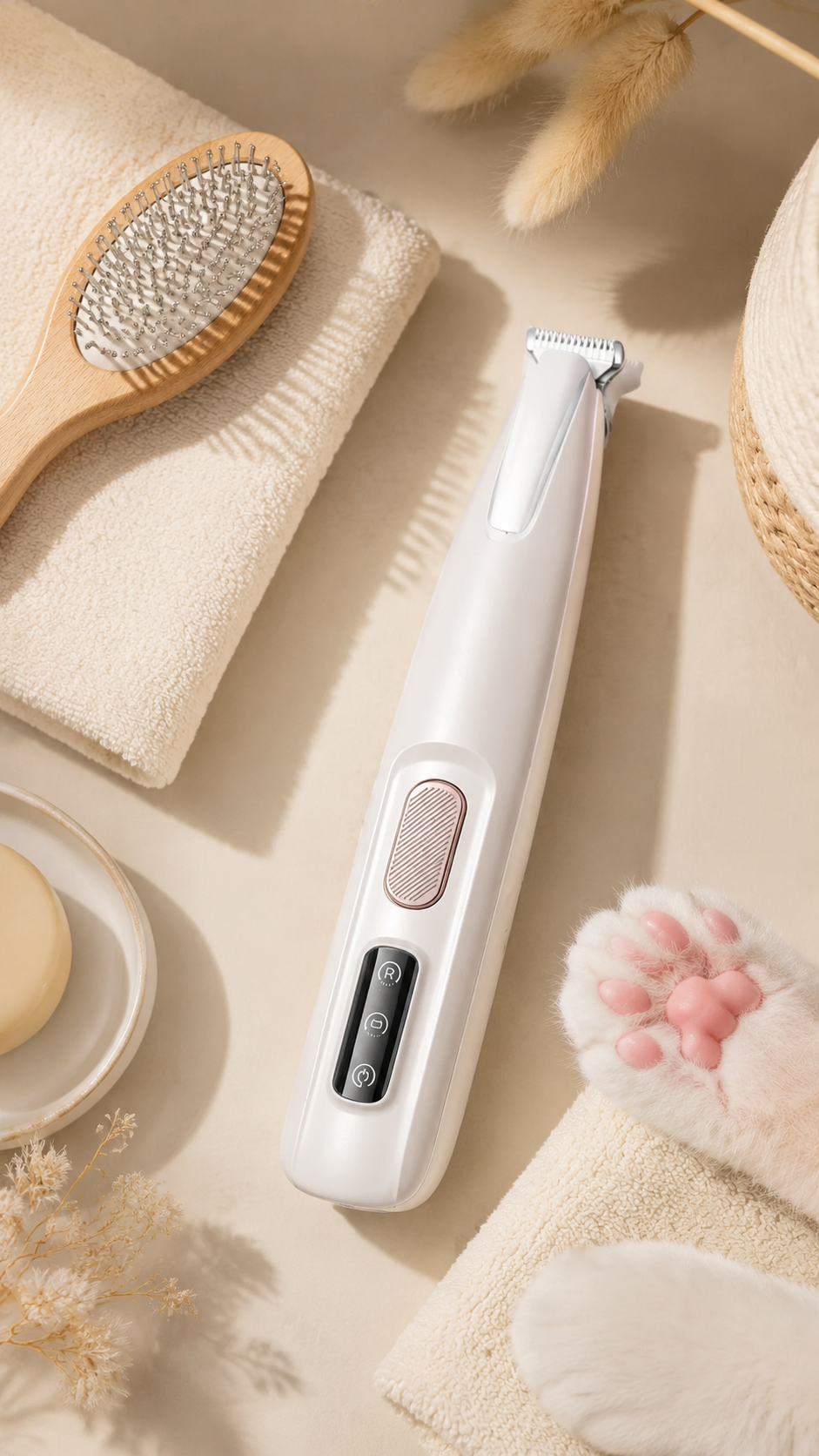 Paw Hair Trimmer with LED Light