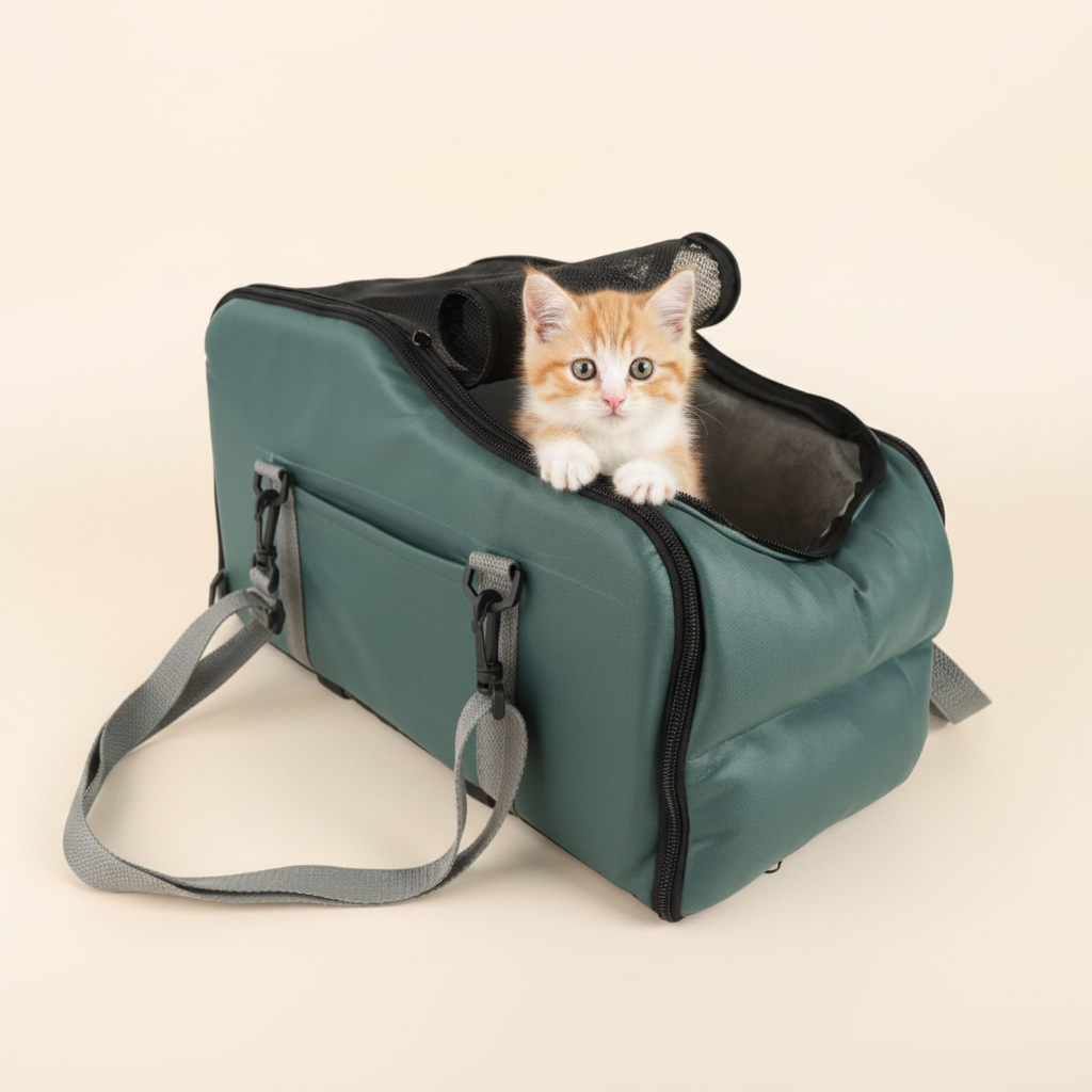 Car Pet Mat - katt tittar ut