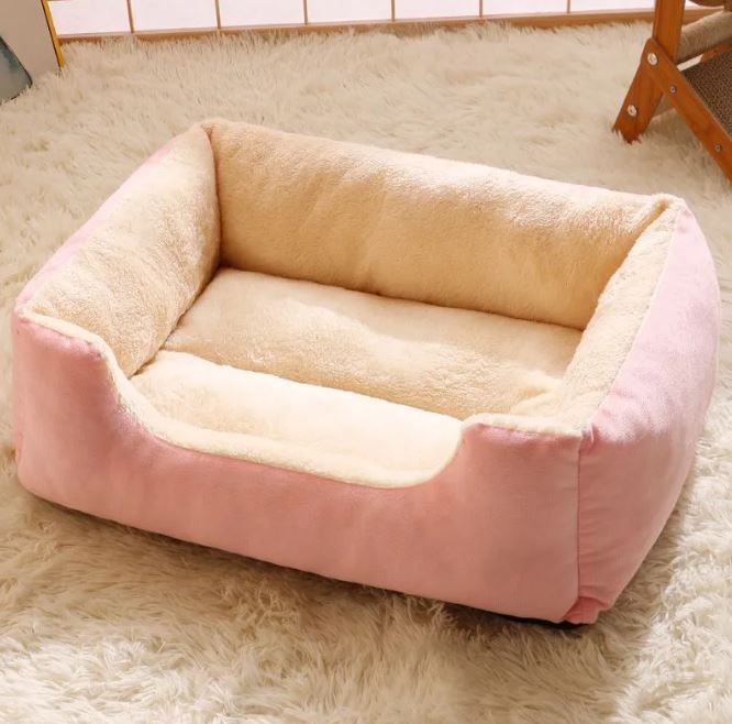 Warm & Cozy Plush Cat Bed