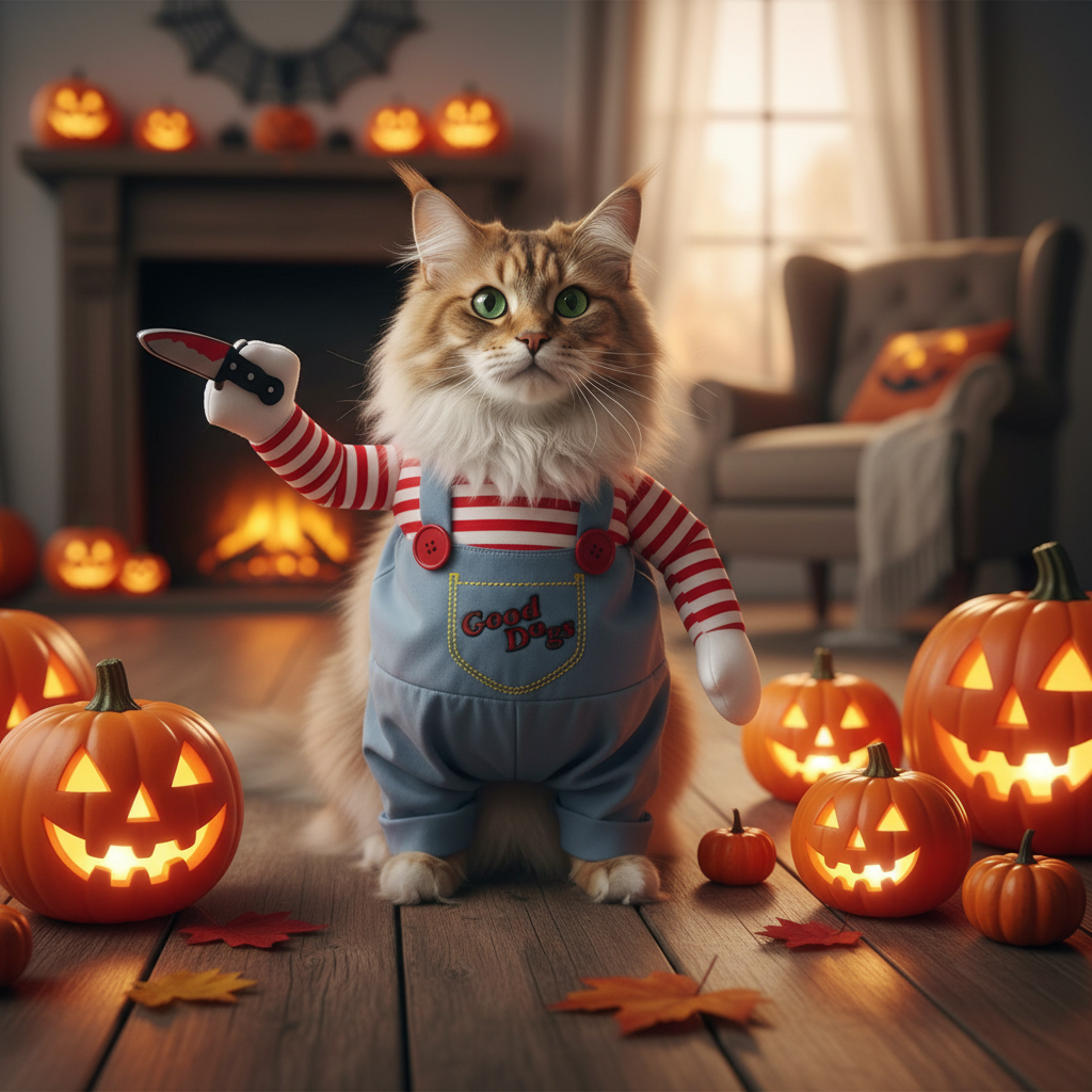 Halloween 3-piece - katt