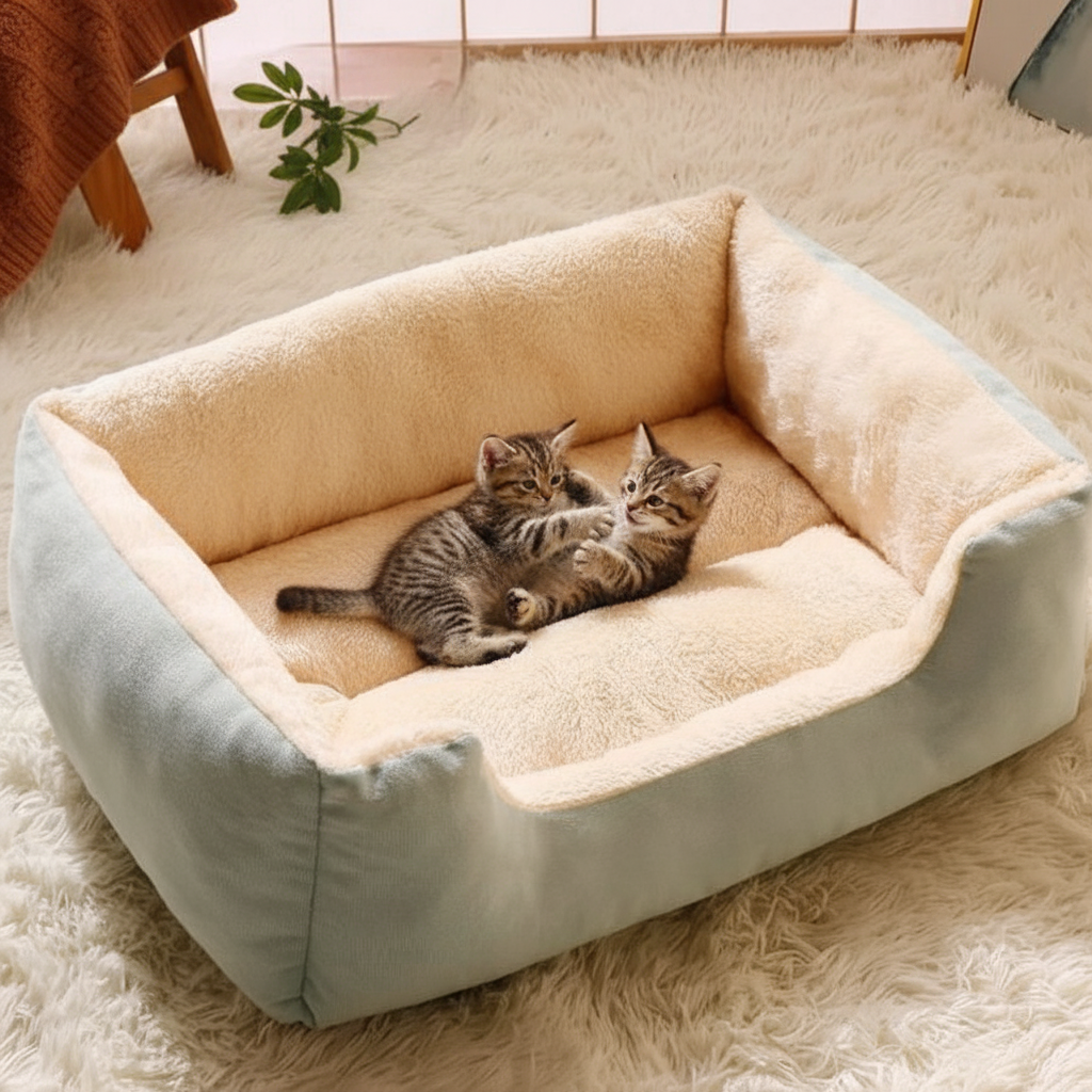 Warm Cat Bed - två kattungar