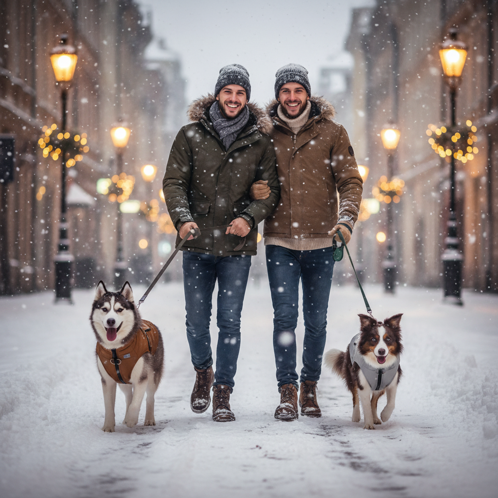 Winter Vest - par med hundar